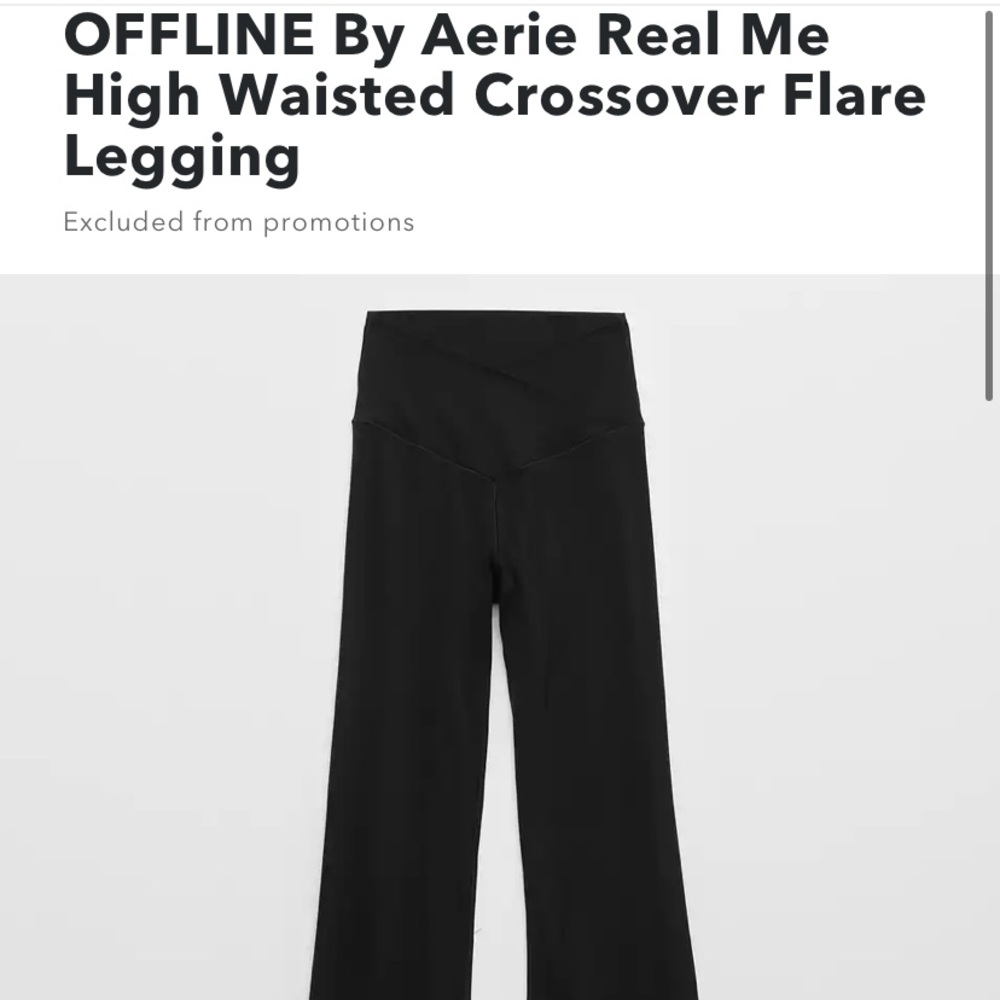 Aerie Crossover Flare Leggings